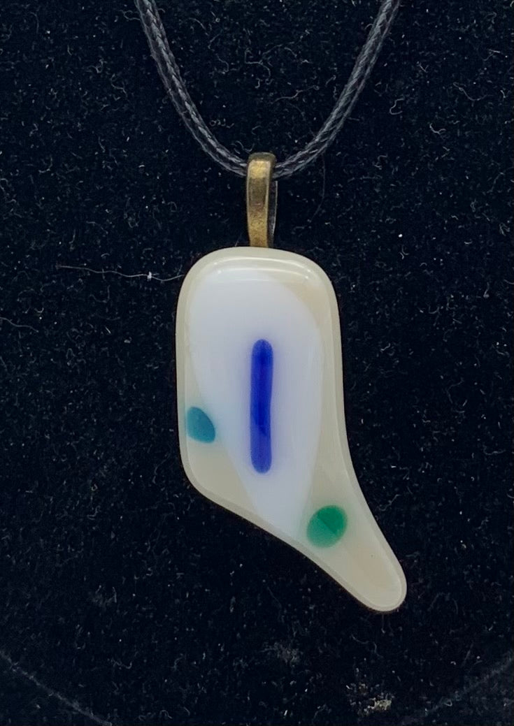 Glass Pendant - White